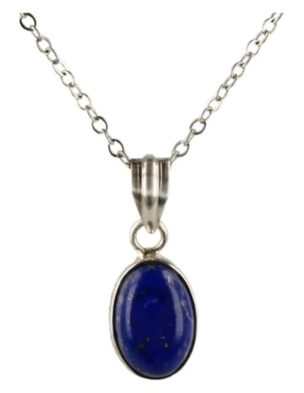 Lapis Lazulil hanger zilver ovaal - Image 3