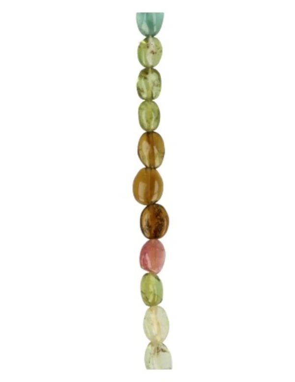 Ketting ovaal Toermalijn watermeloen 60 cm - Image 3