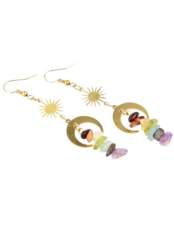 Chakra Star&Moon oorbellen - Image 5