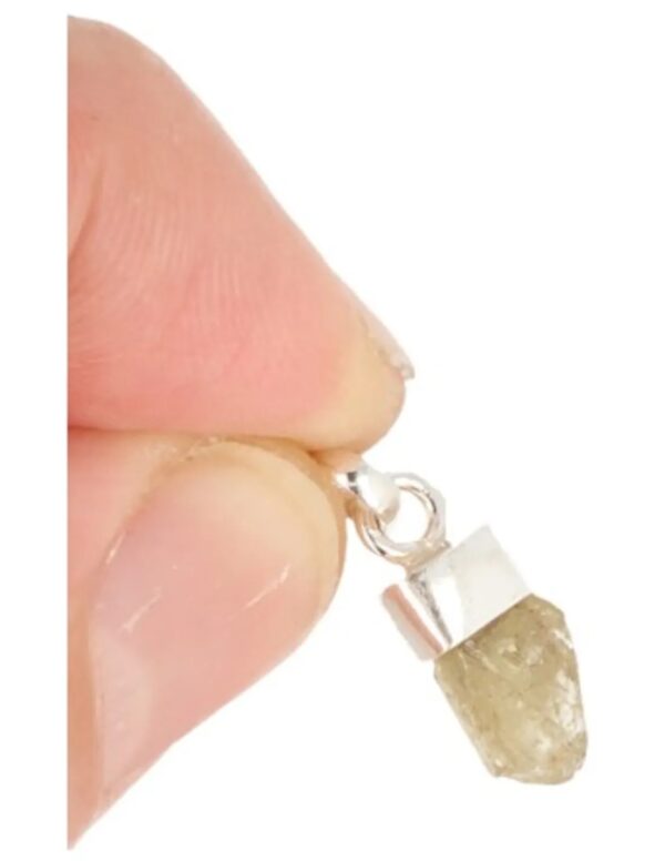 Chrysoberyl hanger met zilveren kapje - Image 3