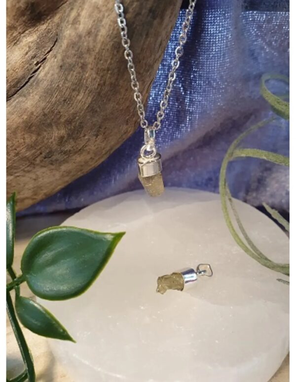 Chrysoberyl hanger met zilveren kapje - Image 4