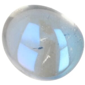 Trommelsteen 1 st. Aqua Aura ca. 25-30 mm (gecoat)