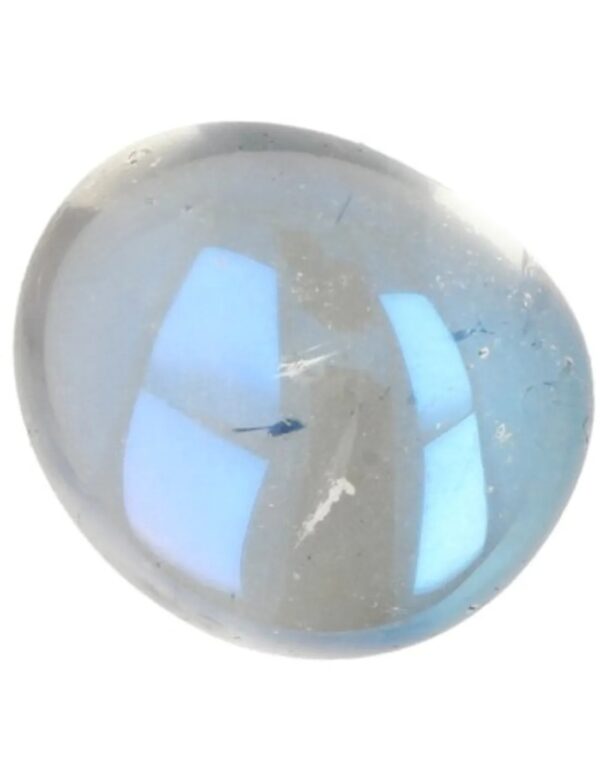Trommelsteen 1 st. Aqua Aura ca. 25-30 mm (gecoat)