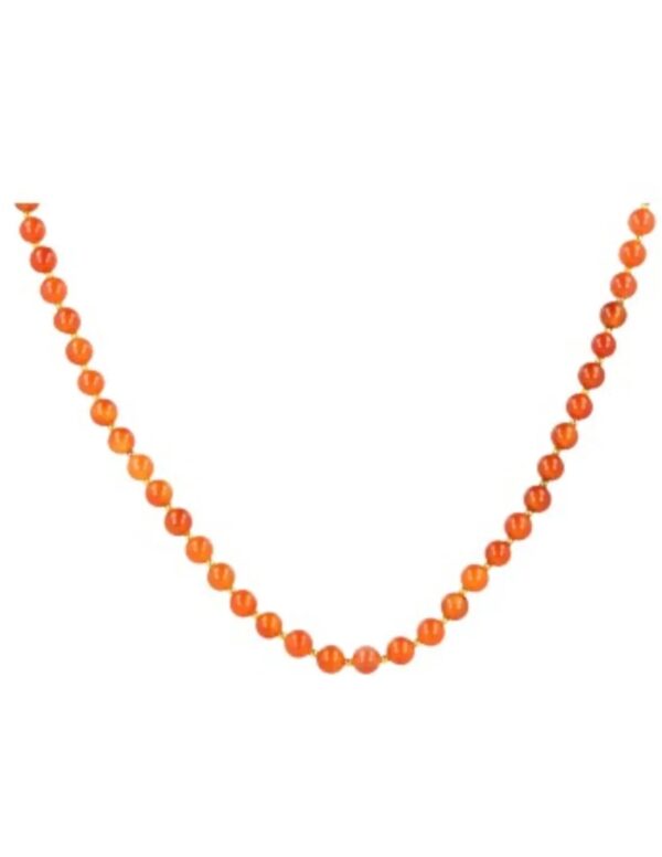 Carneool edelsteen ketting met zwart - Image 3