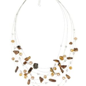 Tijgeroog multiwire ketting