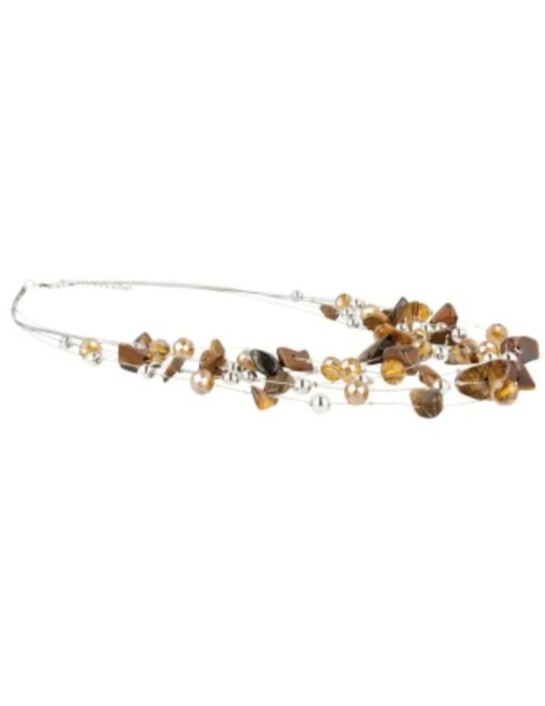 Tijgeroog multiwire ketting - Image 5