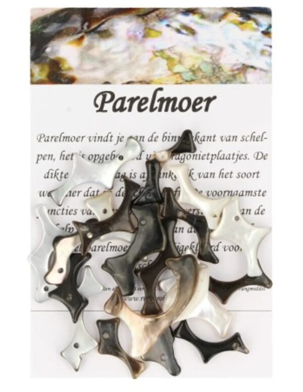 Kralen Parelmoer grillig - 20 st. (bijgekleurd) - Image 5