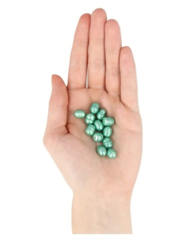 Kralen Parel 10 mm groen - 12 st. (bijgekleurd) - Image 3