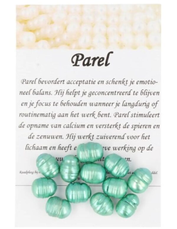 Kralen Parel 10 mm groen - 12 st. (bijgekleurd) - Image 5