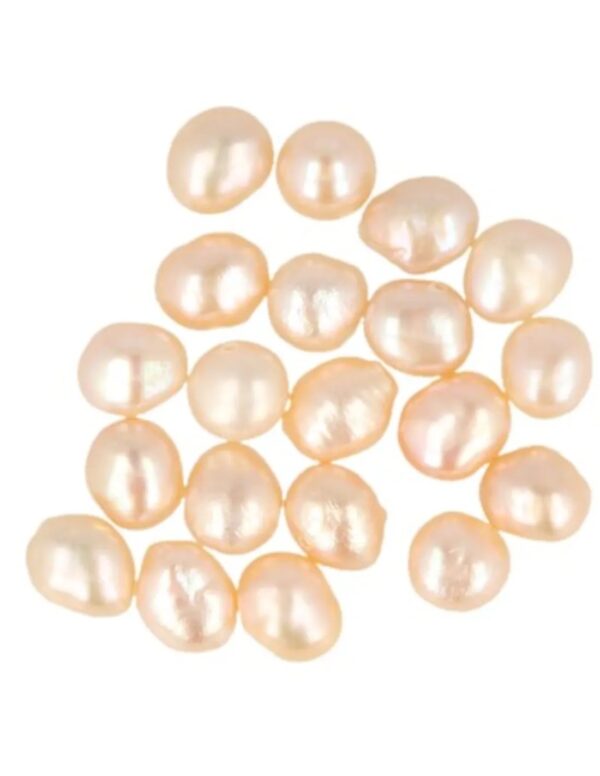 Kralen Parel 5 mm zalm - 20 st. (bijgekleurd)