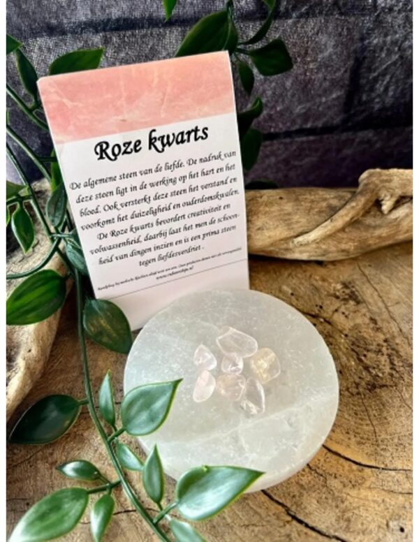 Roze kwarts kralen druppel - 7 st. - Image 4