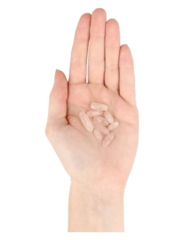 Roze kwarts kralen longdrop- 9 st. - Image 3