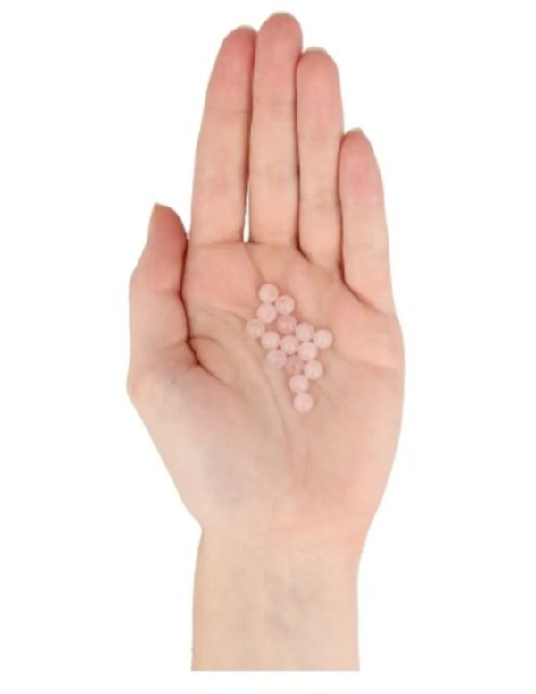 Roze kwarts kralen 6 mm - 15 st. - Image 3