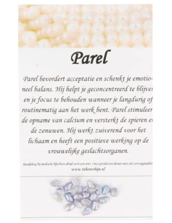 Kralen Parel blauw 3 mm - 20 st. (bijgekleurd) - Image 5