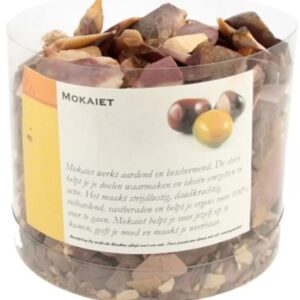 Mokaiet decostenen ruw in koker 700 gr.