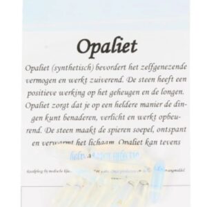 Kralen Opaliet longdrop - 11 st. (synth)