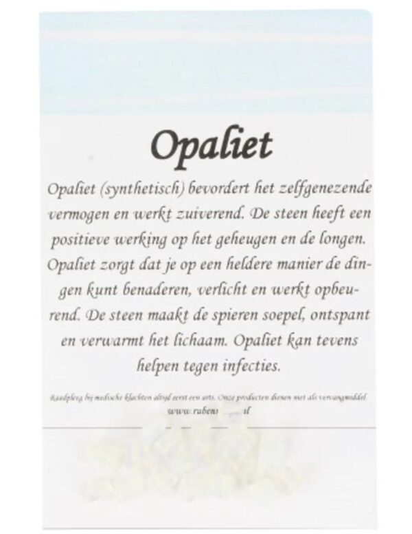 Opaliet kralen blokjes - 20 st. (synth) - Image 5