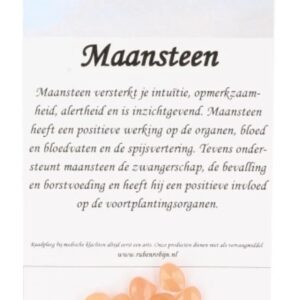 Maansteen oranje kralen druppel facet - 6 st.