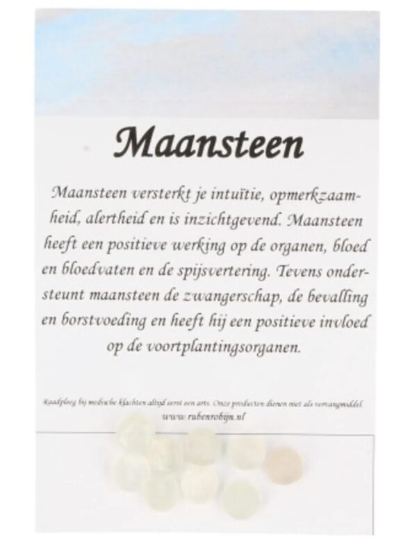 Kralen Maansteen wit facet 7 mm - 9 st. - Image 5
