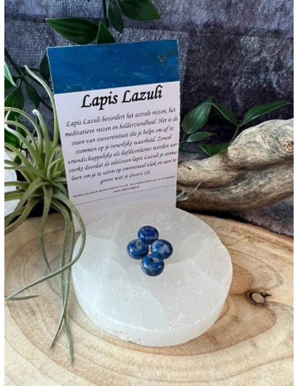 Kralen Lapis Lazuli 10 mm - 4 st. - Image 4