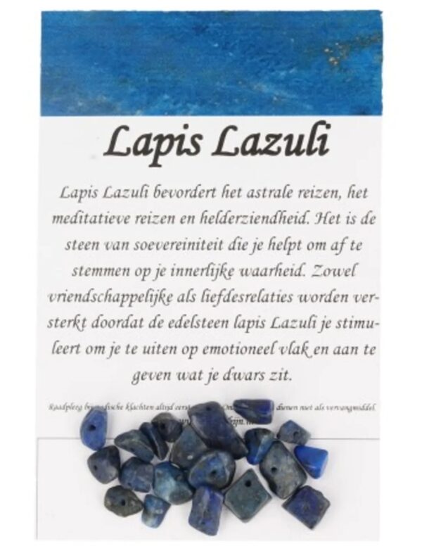 Kralen Lapis Lazuli split - 20 st. - Image 5