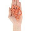 Koraal split oranje kralen streng (imitatie) - Image 8