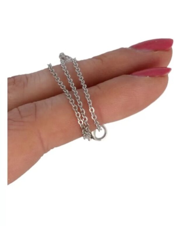 Ketting ankerschakel 1,6 mm 40 cm verzilverd - Image 2