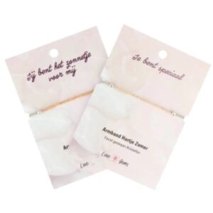 Aventurijn perzik hartje zomer armband - Love Gems