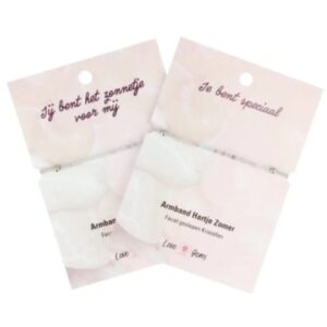 Fluoriet regenboog hartje zomer armband - Love Gems