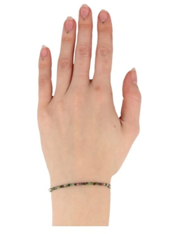 Robijn in Zoisiet hartje zomer armband - Love Gems - Image 5