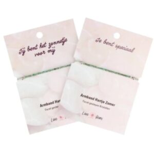 Smaragd hartje zomer armband - Love Gems
