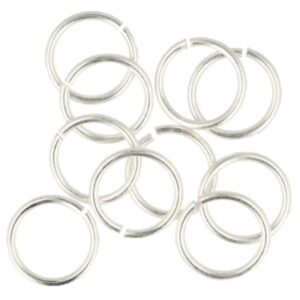 Buigring 12x1 mm, zilverkleur, 10 stuks