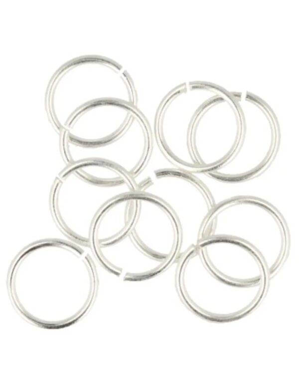 Buigring 12x1 mm, zilverkleur, 10 stuks