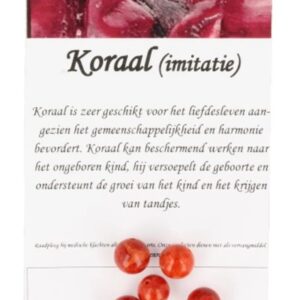 Koraal kralen 9 mm - 5 st. (imitatie)
