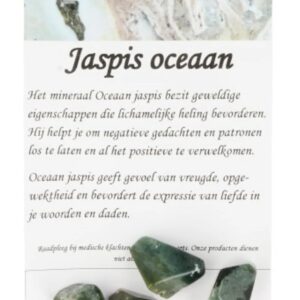 Jaspis oceaan kralen - 4 st.
