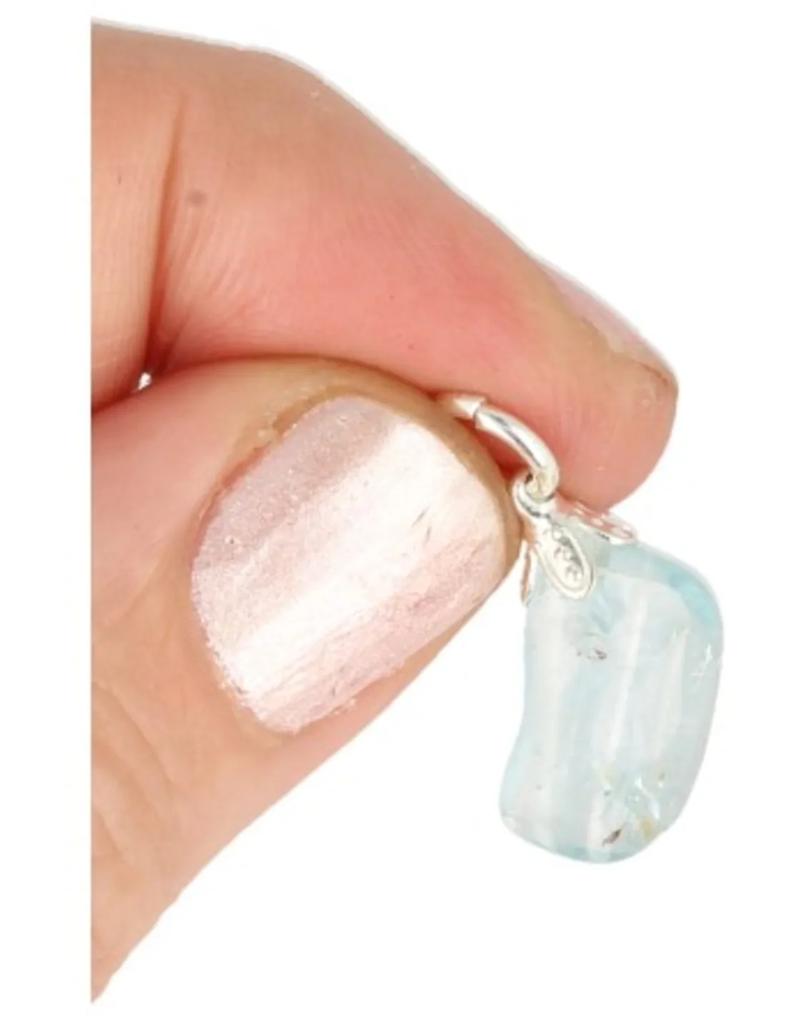 Topaas blauw edelsteenhanger geslepen - Image 3