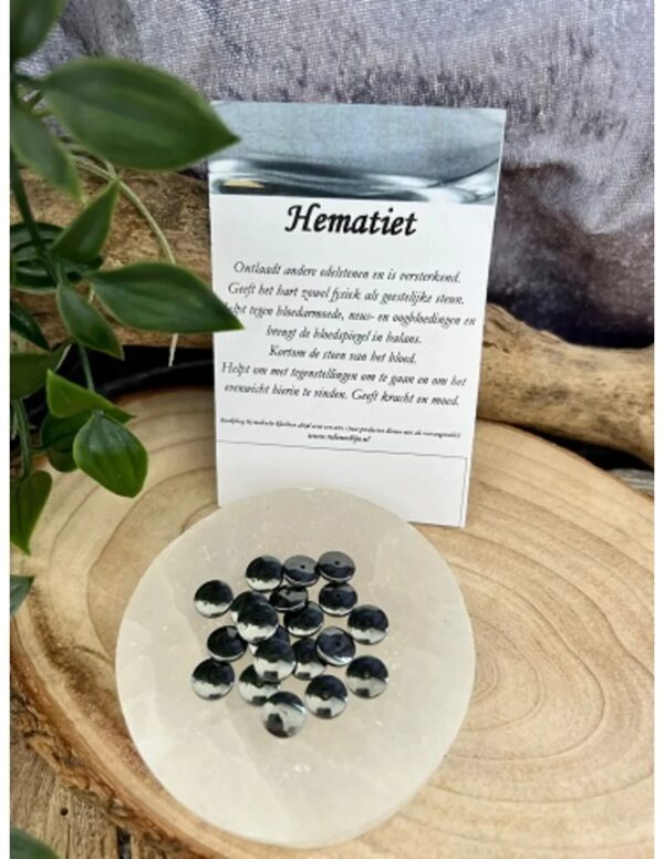 Kralen Hematiet disc - 20 st. - Image 4