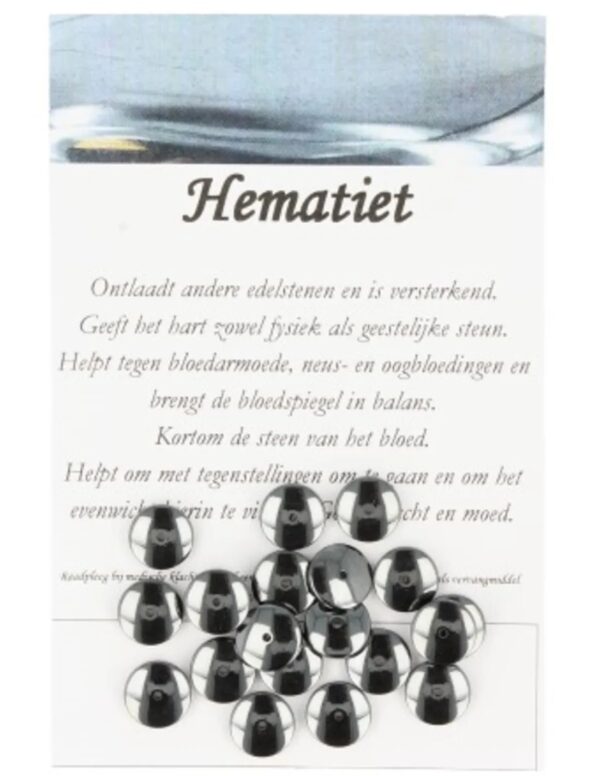 Kralen Hematiet disc - 20 st. - Image 5