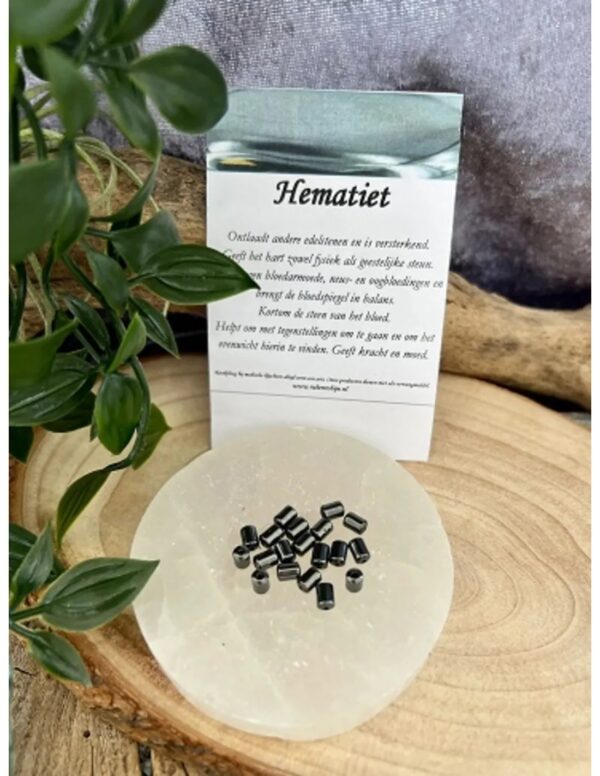 Hematiet kralen tonkraal 4mm - 20 st. - Image 4
