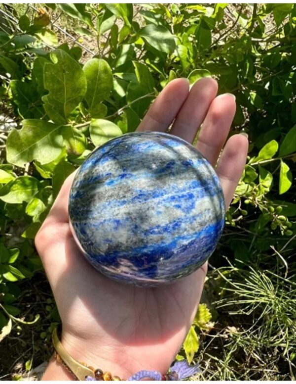 Lapis Lazuli edelsteen bol ca. 7,5 cm - Image 2
