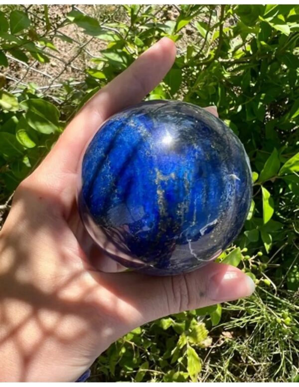 Lapis Lazuli edelsteen bol ca. 7,5 cm - Image 3