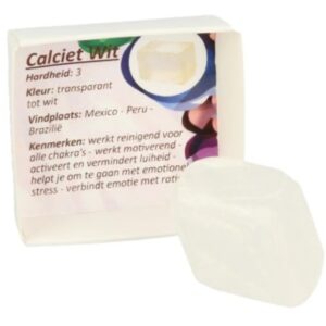 Doosje Calciet wit ice cube
