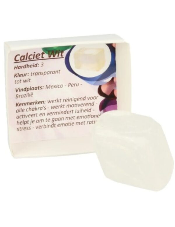 Doosje Calciet wit ice cube