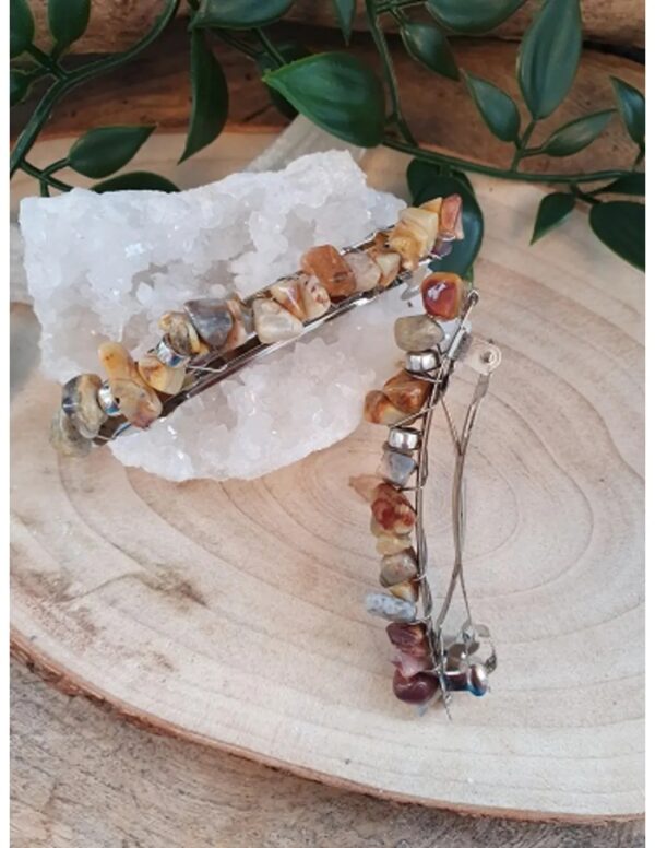 Agaat crazy lace haarclip - Image 2