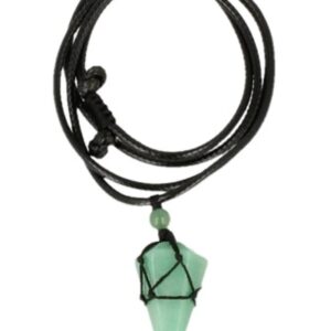 Aventurijn groen ketting mannen cone