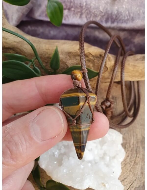 Tijgeroog ketting mannen cone - Image 4
