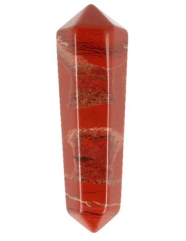 Dubbeleinder 50 mm Jaspis rood