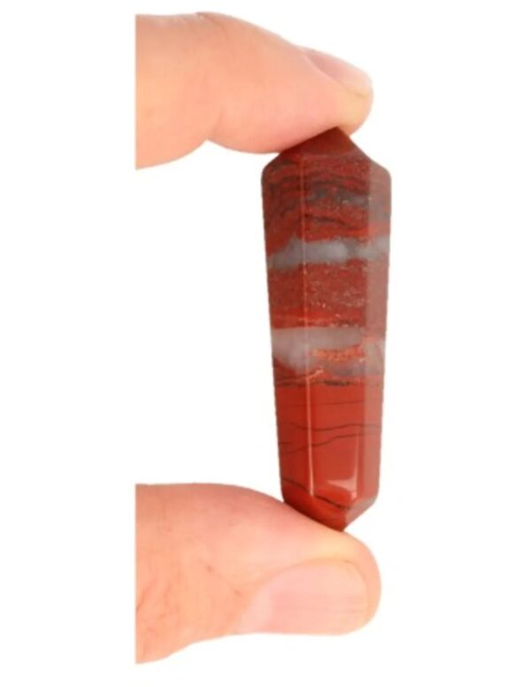 Dubbeleinder 50 mm Jaspis rood - Image 3