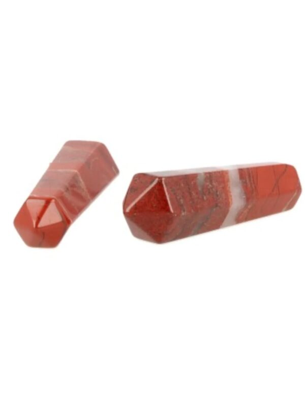 Dubbeleinder 50 mm Jaspis rood - Image 5