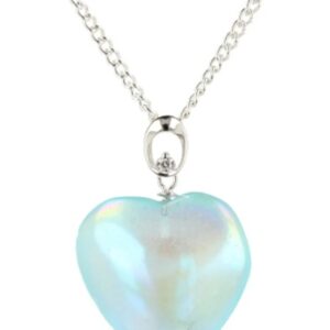 Aqua Aura met Zirkoon harthanger (gecoat)